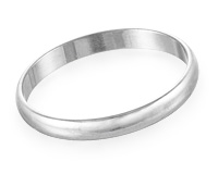 Недорогое обручальное кольцо из серебра