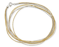 Текстильный шнур из 3 золотых и 2 серебряных нитей