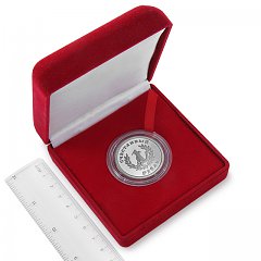 Сувенирная медаль "счастливый рубль" в футляре
