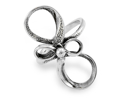 Фантазийное серебряное кольцо "Иллюзия бесконечности"