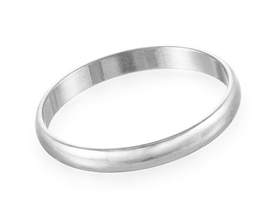 Гладкое серебряное кольцо, обручальное или под гравировку