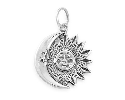 Подвеска - медальон "Солнце с Полумесяцем"
