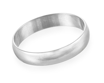Обручальное кольцо из серебра 925-й пробы