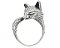 Кольцо Лиса, серебро 925, универсальный размер