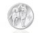 Сувенирная монета с собакой, серебро 925 пробы