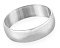 Широкое обручальное кольцо из серебра, 6 мм