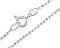 Серебряная перлина (шариковая цепь) с огранкой, 1,4мм