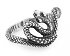 Зигзагообразное кольцо с небольшой змеей