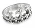 Кольцо-перстень в форме короны, из серебра