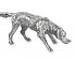 Гончая собака из серебра, фигурка-миниатюра