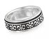 Вращающееся серебряное кольцо с геральдическим орнаментом